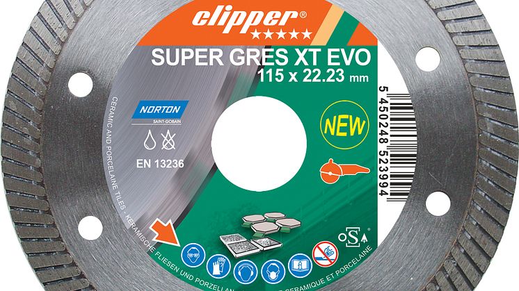 Diamantklinga Clipper Super Gres XT Evo – Produkt 2 (115 mm)
