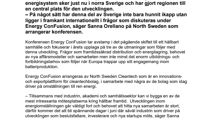 Årets Energy ConFusion – mitt i globala energiomställningens centrum