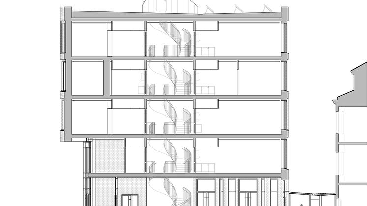Sektion AA. Illustration: Dario Marazuela, AIX Arkitekter. 