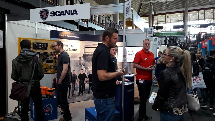 Scania bei den Azubi- und Studientagen. Besuchen Sie uns am 27. + 28. April 2018 in der Koblenzer CGM Arena. 
