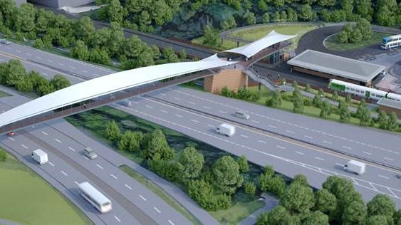 The new footbridge will create a more accessible and welcoming connection between Telford station and the town centre