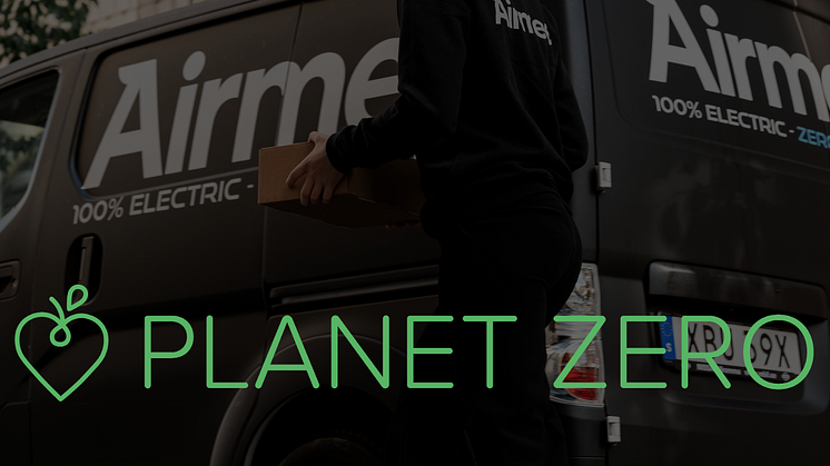 Planet Zero väljer Airmee – lokalproducerat direkt till din dörr