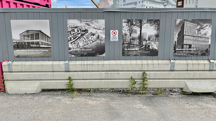 Invigning av fotoutställning i Värtahamnen