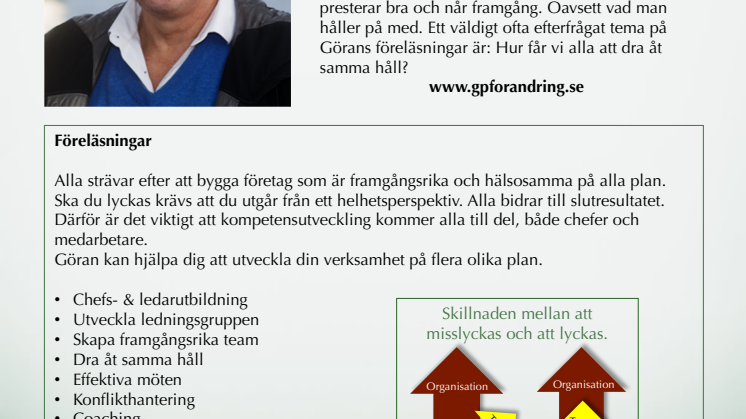 Göran Persson - förändringskonsult
