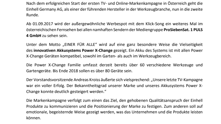 Klappe die Zweite - die Musik geht weiter!