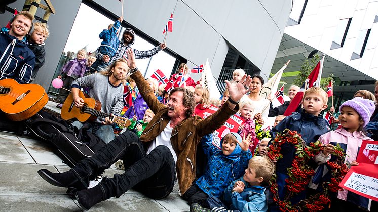 Hannes Lekestue stod for det musikalske innslaget 