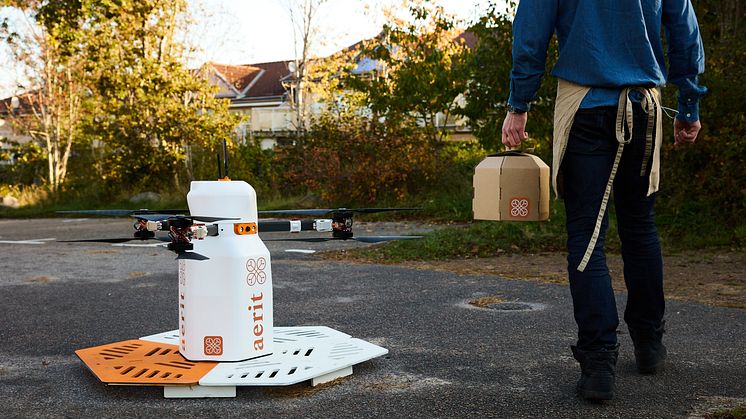 Sveriges första kommersiella drönarleverans sker i Halland. 