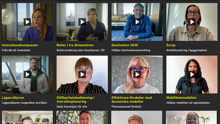 Ett axplock av innovationer från Tyréns Wall of Innovation