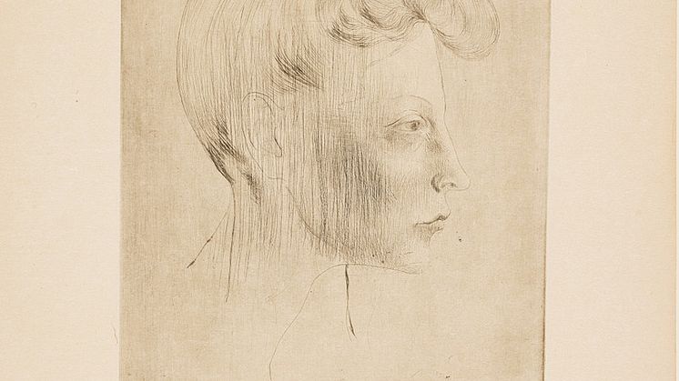 "Tête du femme, de profile" av Pablo Picasso