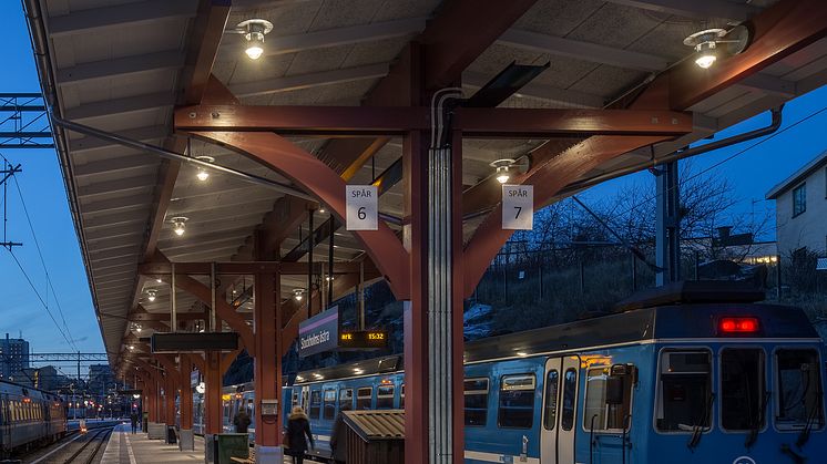 Belysning på Östra Station bild 7
