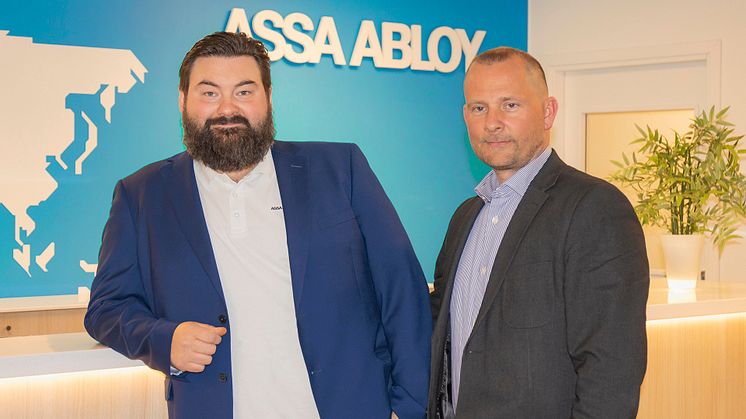 Olof Wigren och Johan Westervall, ASSA ABLOY Opening Solutions.