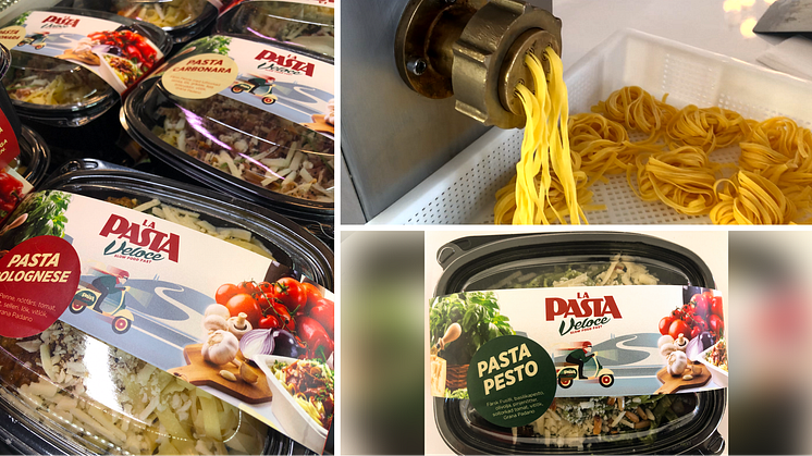 Portioner med färsk pasta