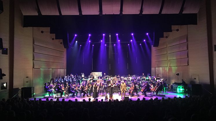 Jennie Abrahamson, Moto Boy, Magnus Carlson, Norrköpings Symfoniorkester, dirigent Hans Ek. Foto SON