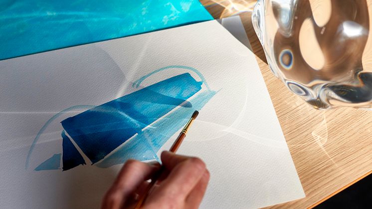 Raytrace watercolour sketch; LAYER for DEKTON by Cosentino - Image Credit Jose Santopalomo