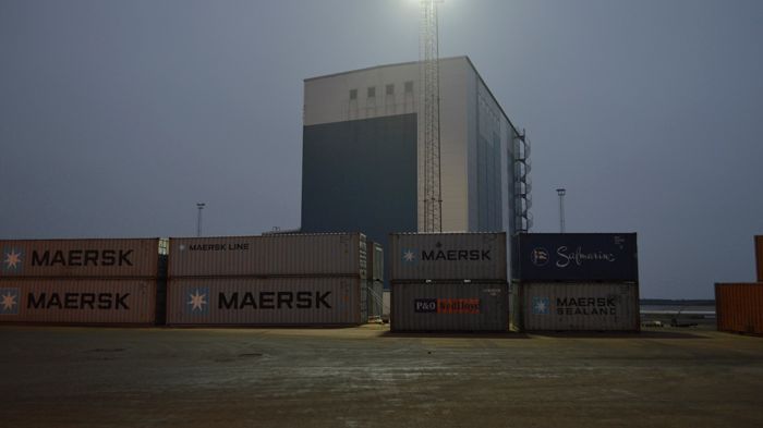 HallandsHamnar Halmstad AB installerar MZ LED mastbelysning
