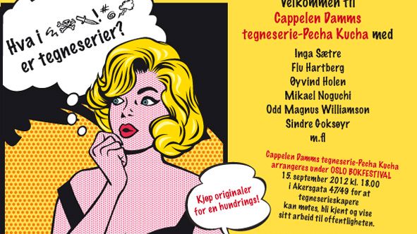 Velkommen til Cappelen Damms Tegneserie-Pecha Kucha under Oslo bokfestival! 