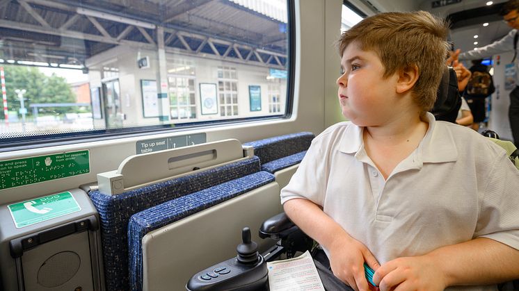 Ryan Horrod enjoys the Thameslink trip