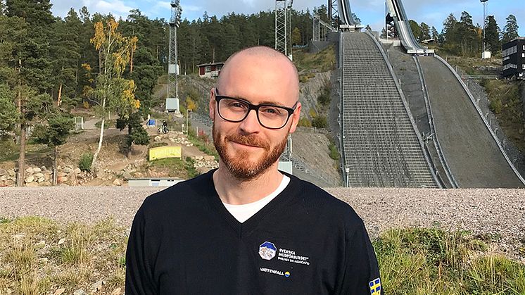 Andreas Arén, sportsligt ansvarig för backhoppning inom Svenska Skidförbundet. Foto: Svenska Skidförbundet.