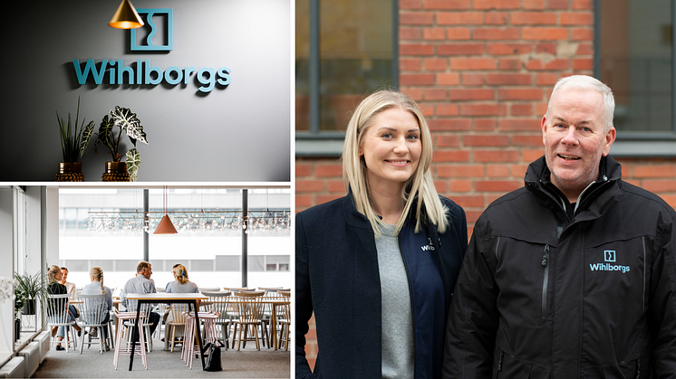 Cecilia Jönsson, uthyrare och Hans Olsén, fastighetsvärd på Wihlborgs.