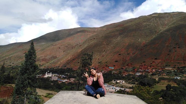 Ada, 17 år från Peru, kämpar för klimatet i sin hemstad.