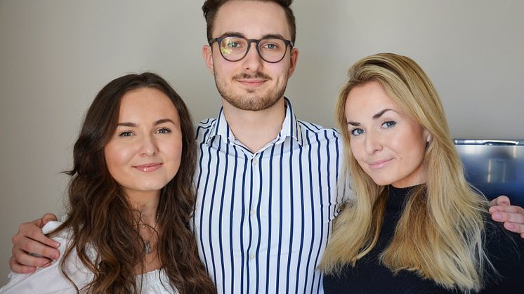 3 x Kubiak: Karolina, Adam och Monika, som sammantaget har varit inskrivna vid Högskolan Kristianstad sedan hösten 2013.
