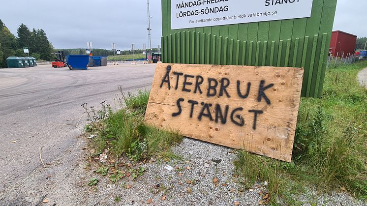 Återbruk stängt