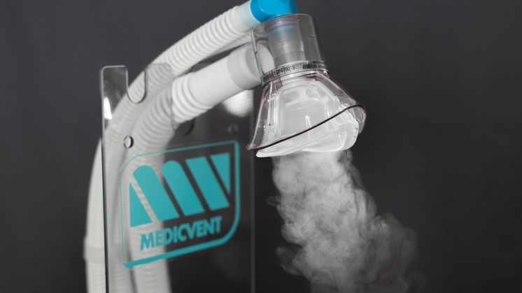 En av Medicvents huvudprodukter, Dubbelmasken.
