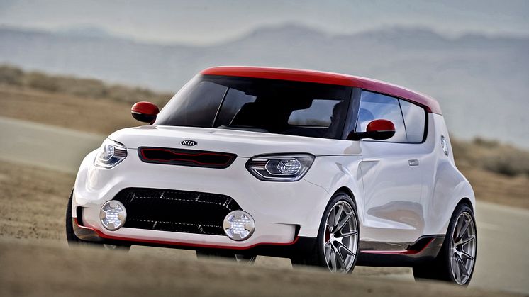 Kia Trackster konceptbil visas på bilsalongen i Chicago 