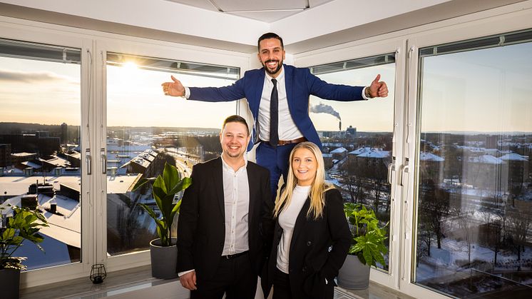 Från vänster Peter Bengtsson, Benny Kaya & Lovisa Berglund