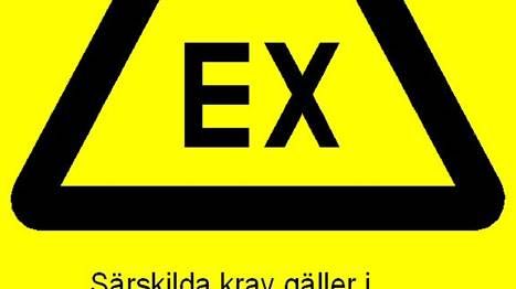 ATEX Varningsskylt