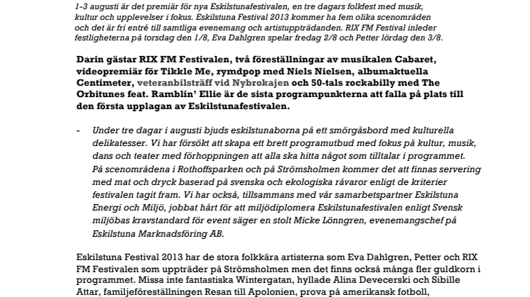 Eskilstuna Festival 2013