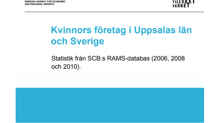 Antal företag som drivs av kvinnor resp män 2006-2010 Uppsala