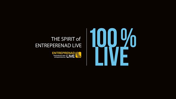 Entreprenad Live 2020 ökar värdet för utställare och besökare. 