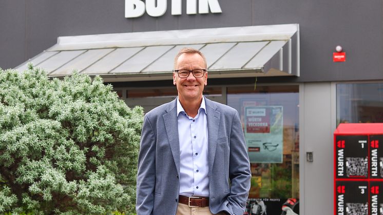 Jan Kahlin, chef för butikskedjan på Würth Svenska AB