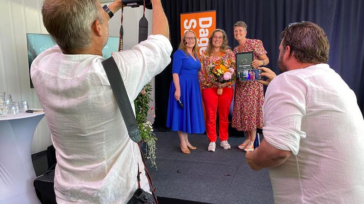 Christina Kennedy, Dagens samhälle, tillsammans med Lisa Andersson och Malin Aronsson. Foto: Kungsbacka kommun