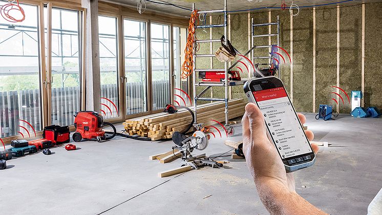 Hilti Bluetooth-taggar ger snabb inventering genom att berätta för dig vilka inventarier som finns i närheten.