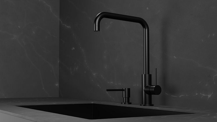 Primy Köksblandare Steel Mood Shadow 30133 & Primy Tvålpump Steel Clean Dispenser Shadow 35003 -2