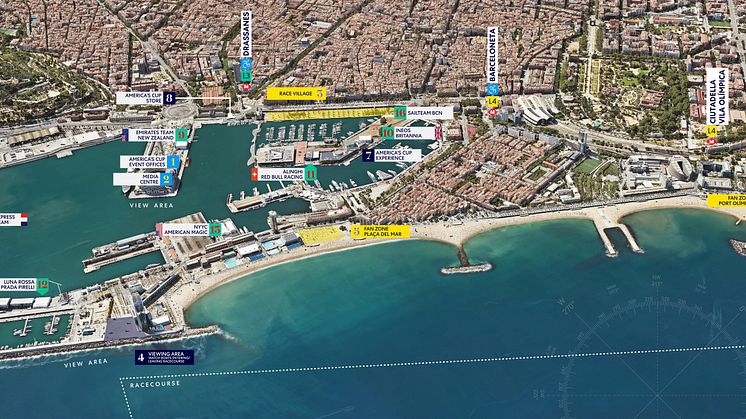America's Cup - Race Village Map
