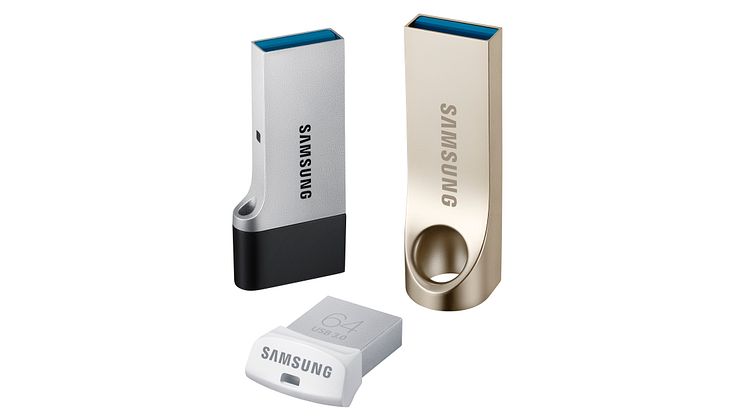 Samsung tilbyder nu en mere fuldendt branded memory-portefølje med den nye familie af USB flash drives