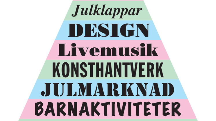 Designjulmarknad på Marabouparken konsthall 7-8 dec