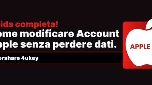 modificare Account Apple senza perdere dati