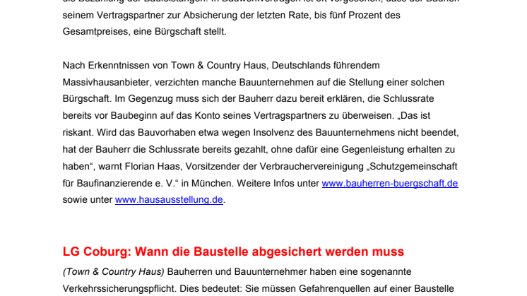 Report Bauen und Wohnen: Tipps für Bauherren