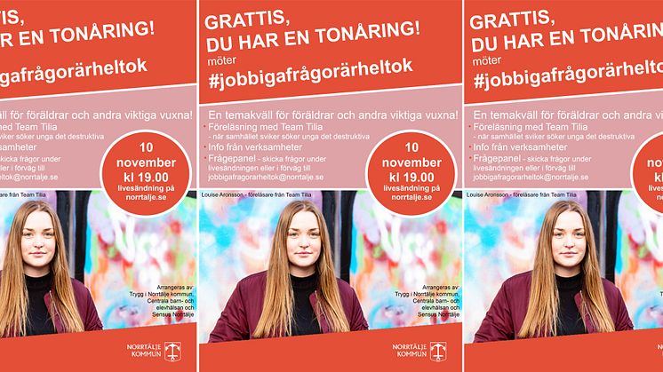 Digital föräldragala för tonårsföräldrar 10/11 – hur mår våra unga?