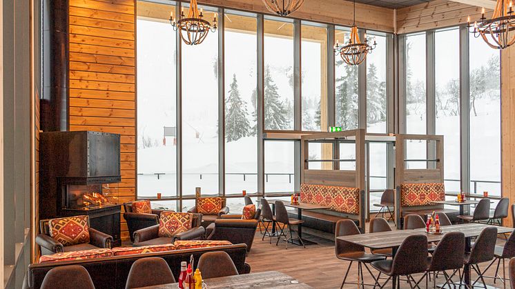 Restaurant Fjellroa i Trysil åpnet dørene i dag (torsdag). Foto: Ola Matsson