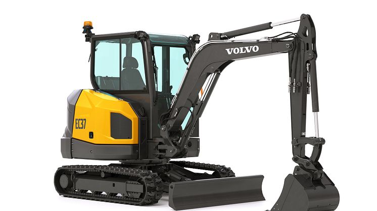 Volvo EC37 minigrävare - frilagd höger