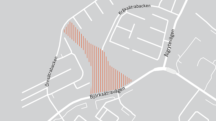 Kartillustration av planområdet.