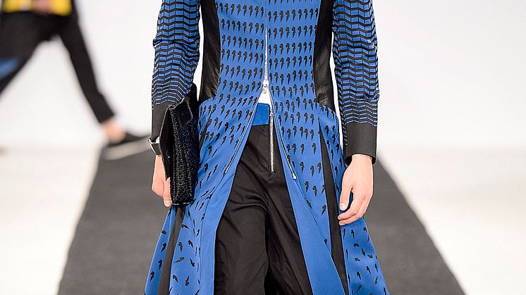 Outfits designed by Fashion graduate Ryan at the Graduate Shows 2015