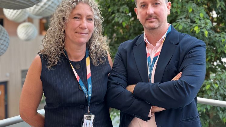 Affärsutvecklare Marie Liljewall samt Michel Selmlöv, marknads- & digitalförsäljningsansvarig