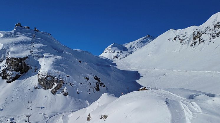 Blick ins Engital, wo künftig die zwei Sommer-Schneedepots errichtet werden sollen