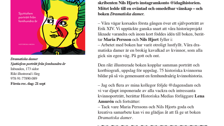 Oväntat möte på instagram ledde till bildrik bok om kvinnohistoria
